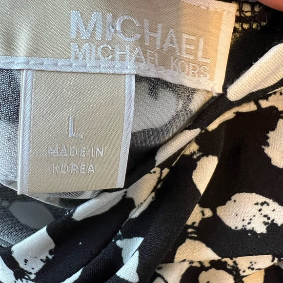 Michael Kors Black and White Geometric Dress L - Picture 5 of 8